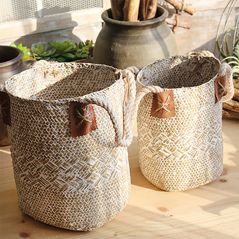 Handwoven Rattan Basket