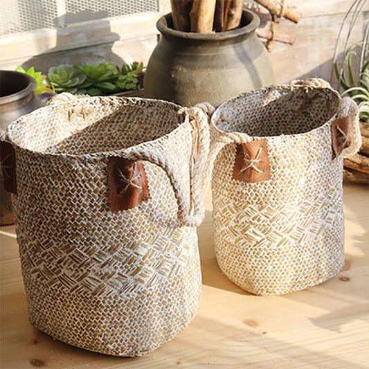 Handwoven Rattan Basket