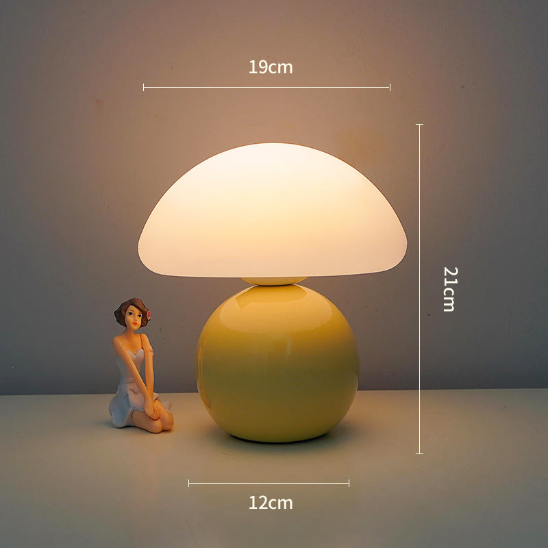 Bedside Lamp Cream Mushroom Decorative Table Lamp