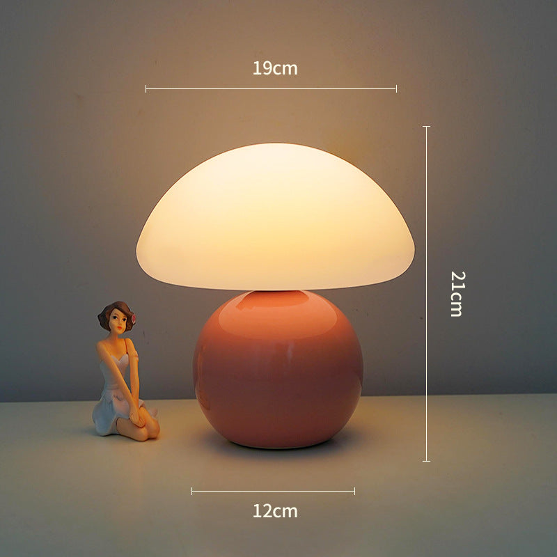 Bedside Lamp Cream Mushroom Decorative Table Lamp